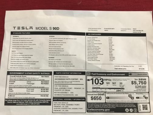 2016 Tesla Model S 90D