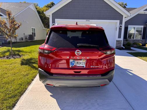Red 2021 Nissan Rogue SV