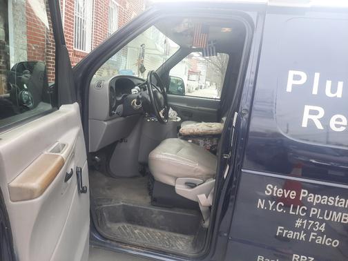 Blue 2000 Ford E250 Base