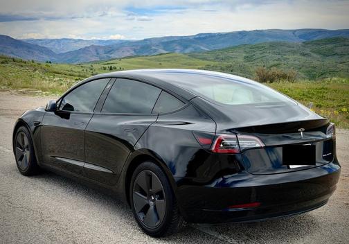 Beige 2021 Tesla Model 3 Long Range