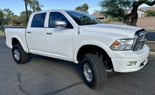 White 2012 RAM 1500 Laramie Longhorn