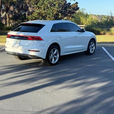 White 2023 Audi Q8 55 Premium