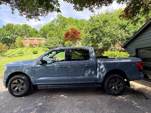 Gray 2023 Ford F-150 Lightning LARIAT