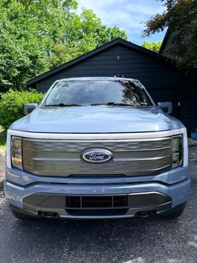 Gray 2023 Ford F-150 Lightning LARIAT