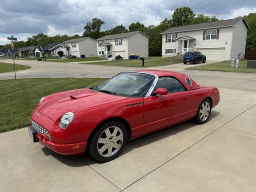 Red 2002 Ford Thunderbird Deluxe
