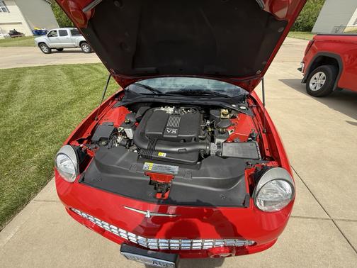 Red 2002 Ford Thunderbird Deluxe