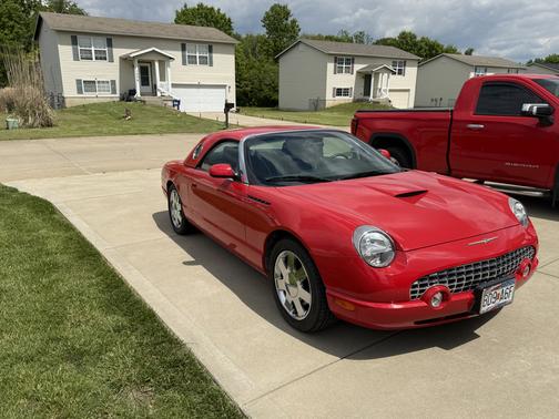 Red 2002 Ford Thunderbird Deluxe