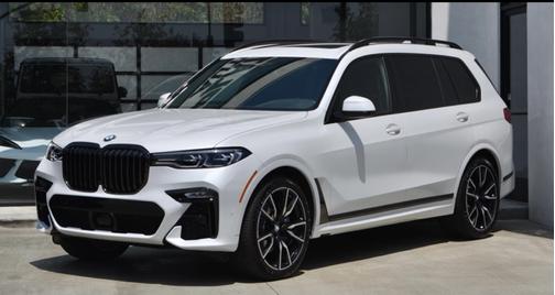 White 2021 BMW X7 M50i