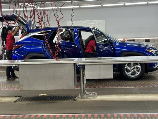 Blue 2022 Hyundai TUCSON SEL