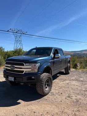 Blue 2018 Ford F-150 Platinum