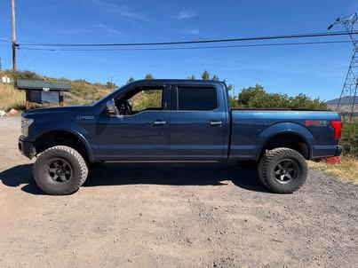 Blue 2018 Ford F-150 Platinum
