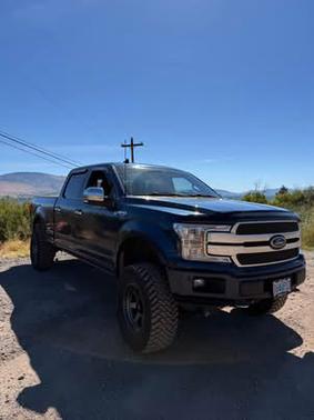 Blue 2018 Ford F-150 Platinum