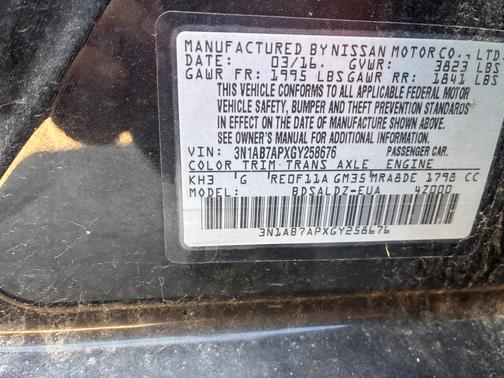 2016 Nissan Sentra SV