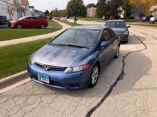 Blue 2007 Honda Civic EX