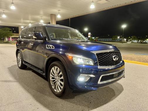 Blue 2017 INFINITI QX80 Base