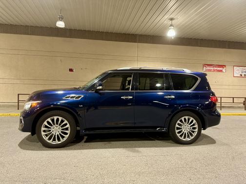 Blue 2017 INFINITI QX80 Base