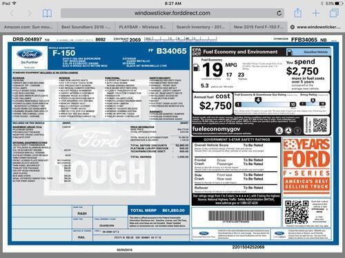2015 Ford F-150 Platinum