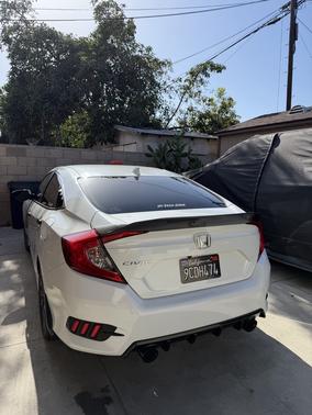 White 2020 Honda Civic EX