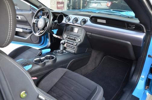Blue 2017 Ford Mustang EcoBoost