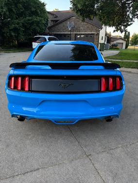 Blue 2017 Ford Mustang EcoBoost