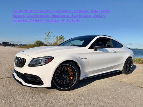 White 2020 Mercedes-Benz AMG C 63 S