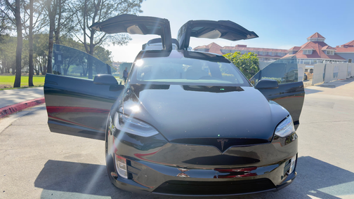Black 2021 Tesla Model X Long Range