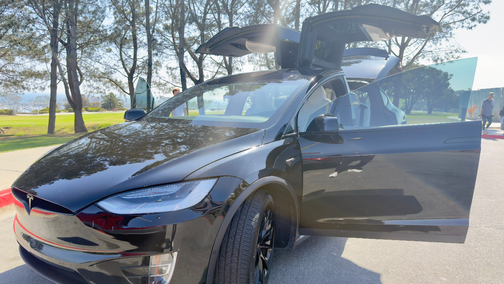 Black 2021 Tesla Model X Long Range
