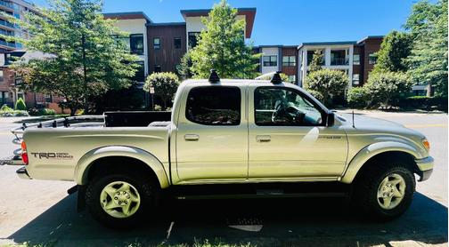 Silver 2003 Toyota Tacoma PreRunner Double Cab