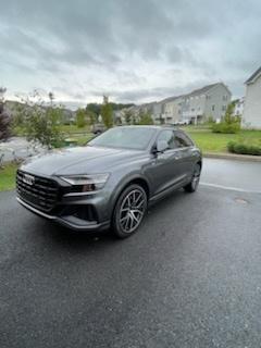 Gray 2020 Audi Q8 55 Premium Plus