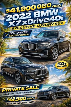 Gray 2022 BMW X7 xDrive40i