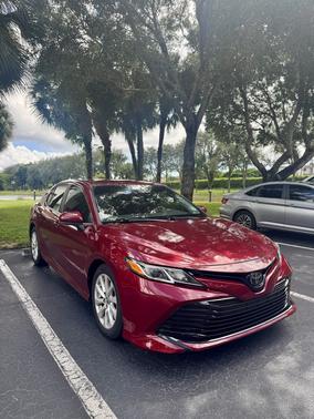 Red 2019 Toyota Camry LE