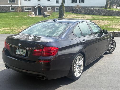 Blue 2015 BMW 550 i