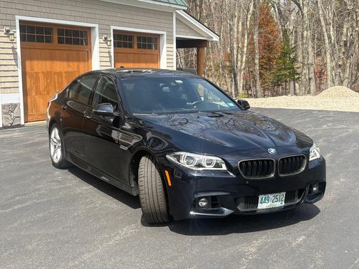 Blue 2015 BMW 550 i