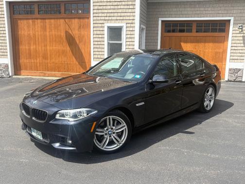 Blue 2015 BMW 550 i