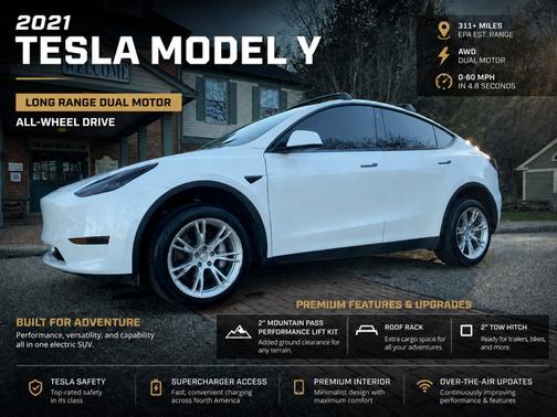 White 2021 Tesla Model Y Long Range