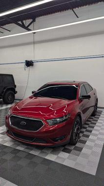 Red 2015 Ford Taurus SHO