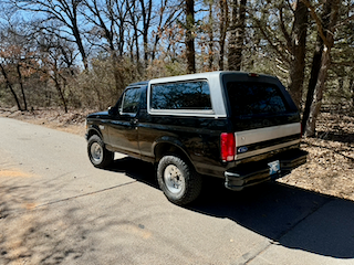Black 1996 Ford Bronco XLT