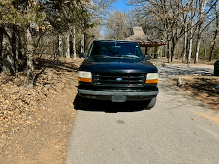 Black 1996 Ford Bronco XLT