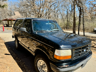 Black 1996 Ford Bronco XLT