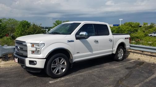 White 2015 Ford F-150 Platinum