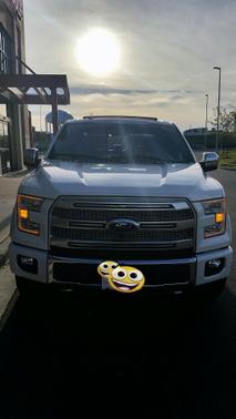 White 2015 Ford F-150 Platinum