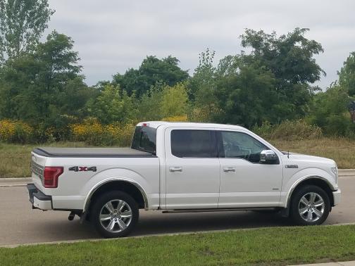 White 2015 Ford F-150 Platinum