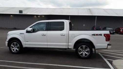 White 2015 Ford F-150 Platinum
