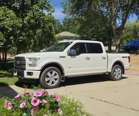 White 2015 Ford F-150 Platinum