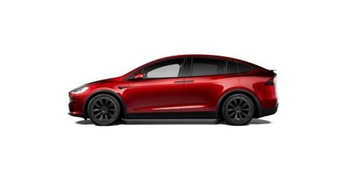 Red 2026 Tesla Model X Plaid
