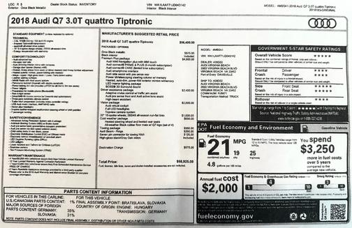 2018 Audi Q7 3.0T Premium Plus