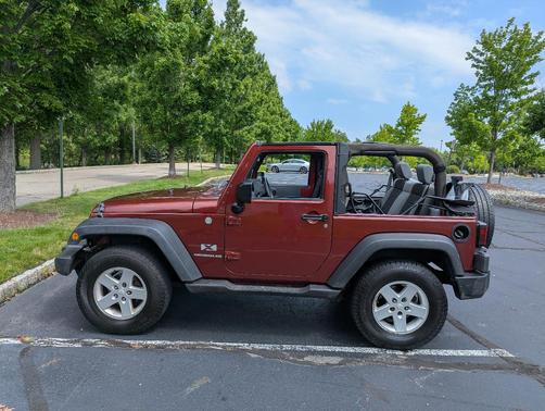 Red 2007 Jeep Wrangler X