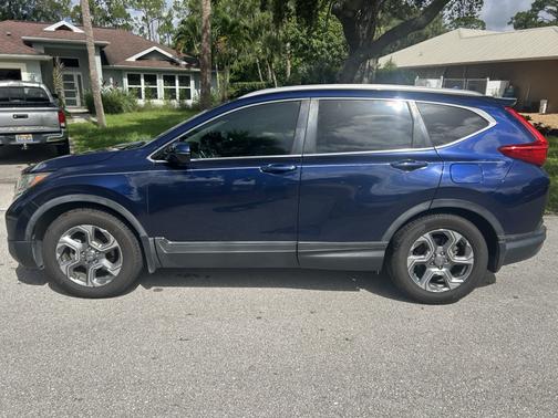 Blue 2017 Honda CR-V EX-L