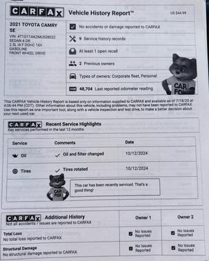 Gray 2021 Toyota Camry SE Nightshade