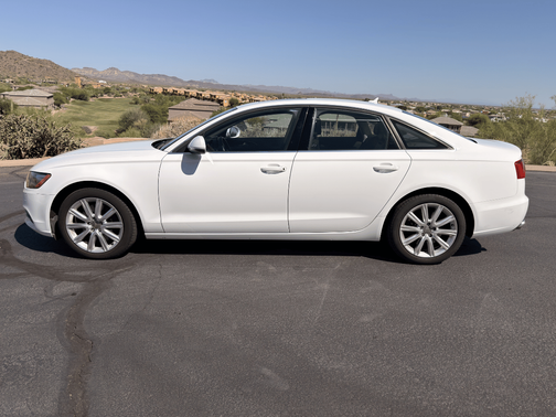 White 2015 Audi A6 2.0T Premium